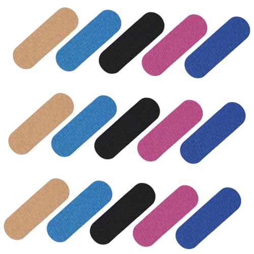 GOOHOCHY 50pcs Bowling Thumb Tapes Elastic Water Ripple Thumb Tape for Bowling Finger Sleeves for Protector Compact Lightweight Guards for Sports