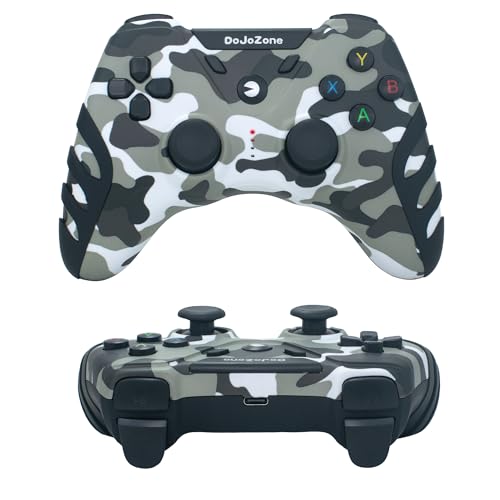 DoJoZone PC Controller Wireless, 2.4ghz Wireless Gaming Controllers with Hall Effect Joystick for Windows 11/10/8/7, Gamepad for PC, PS3, Steam, Laptop, Android TV/TV Box, Raspberry Pi