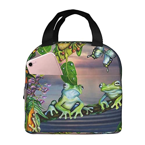 Capacità potente: borsa termica per il pranzo è di 20 x 12 x 20 cm (lunghezza x larghezza x altezza). La tasca per posate di nuovo design ti offre spazio più pulito e conveniente. Puoi riporre molto facilmente più cibo come pranzo, panino, insalata, bevande e frutta, o cose come impacchi di ghiaccio, bottiglia d'acqua.