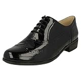 Clarks Hamble Oak 20350649_Noir (Black Pat) - Zapatos de cordones para mujer, color negro, talla 36