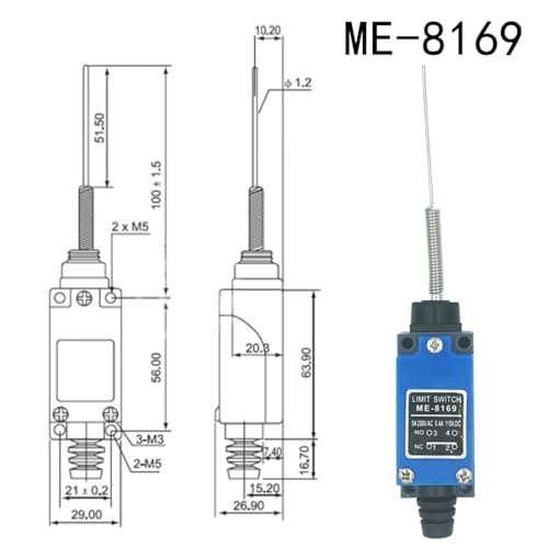 Interruptor de posición ME-8112 para evitar sobrecarreras en sistemas de elevación 2