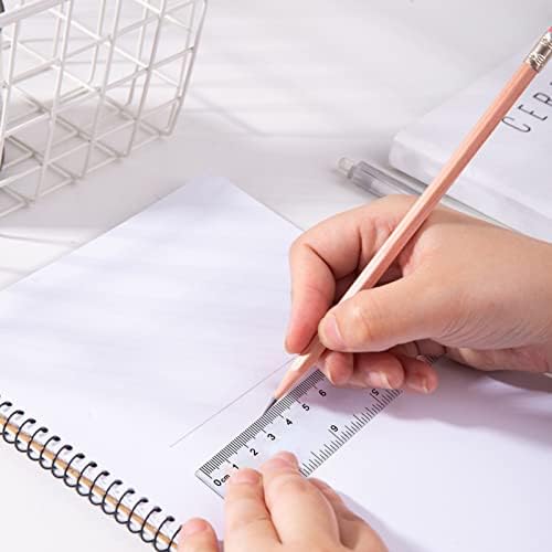 3 PCS Plastic Ruler Set, Clear Ruler Transparent Straight Ruler Shatter Resistant Ruler Shatterproof Ruler 6 8 12 Inches(15 20 30cm) Measuring Ruler Tool for Student School Office Teaching Ruler