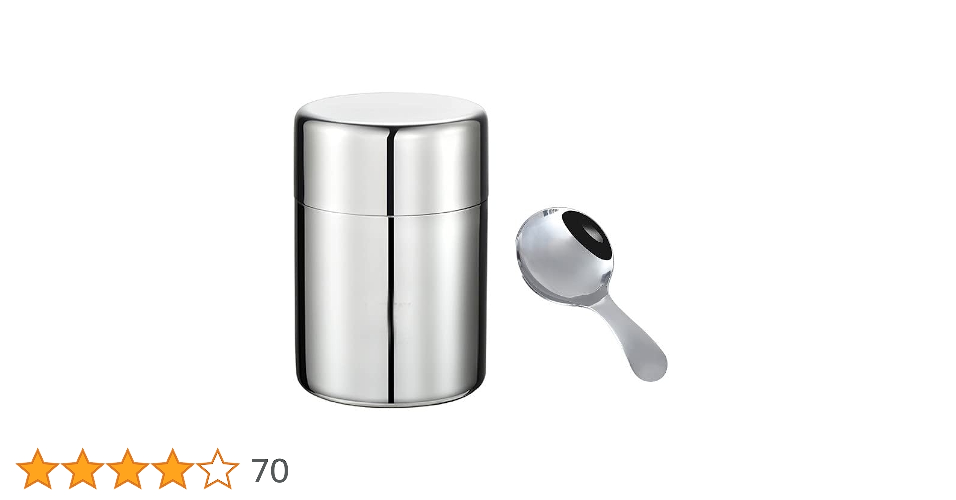 Amazon｜Desirable お茶缶 茶さじ セット 304ステンレス製 茶筒