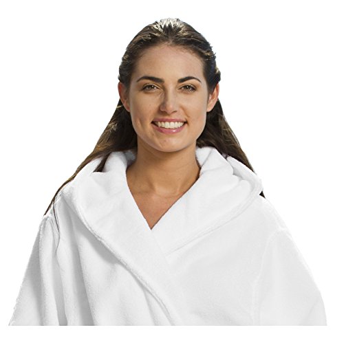 BY LORA Unisex Microfiber Hooded Robes for Men and Women2