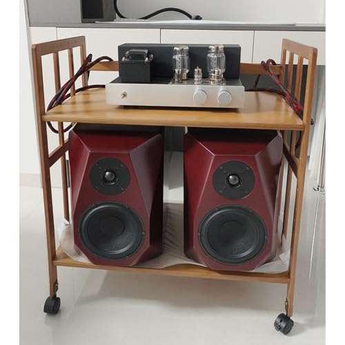 Hifi Rack Hifi Regal Eckregal mit 2 3 4-stufigem AV-Medienständer, robustes Audiokomponenten-Rack-Schrank für DVD-Player/Spielekonsole/TV-Box/WLAN-Router, Hi-Fi-Stereoanlage und(A,53cmx50cm/21inx20in)