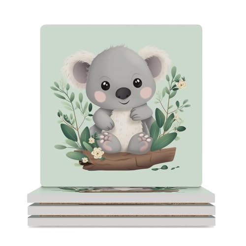Dessous de verre réutilisables koala pour protéger votre table basse - 2