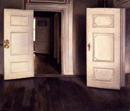 Affiche Vilhelm Hammershøi decoration murale salon peinture moderne 60x90