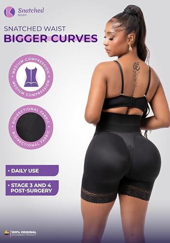 Snatched Body 002419 High Waisted Colombian Shapewear Faja BBL Short2