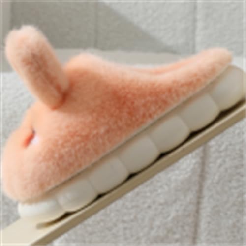 ELONEL Cute Rabbit Slippers for Women's Home - Couple Animal Anti-Slip and Warm External Wear With Soft Sole Plush4