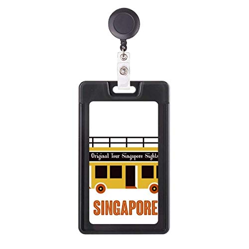 Porte-badge rétractable Singapour finition haut de gamme
