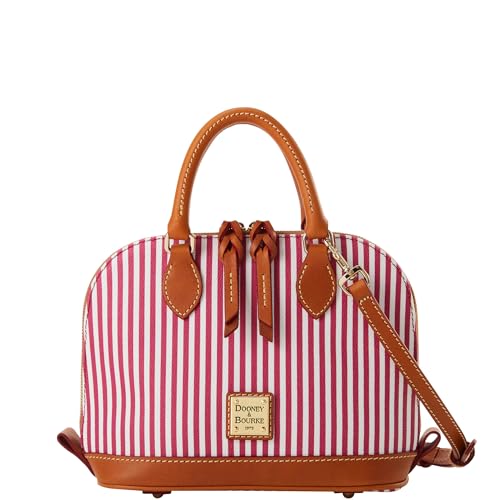 Dooney & Bourke Handbags for Women, Seaview Bitsy Small Striped Satchel Bags for Women, Removable Crossbody Strap