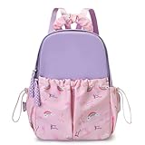 Yitengteng Mochila de balé com estampas de arco-íris, bolsa de bailarina para meninas, Roxo, Medium
