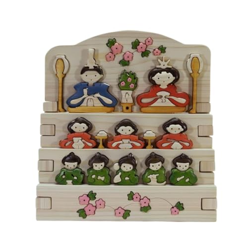 CRAFTBIRD WOOD 木工パズル おひなさま三段飾り(五人囃子)