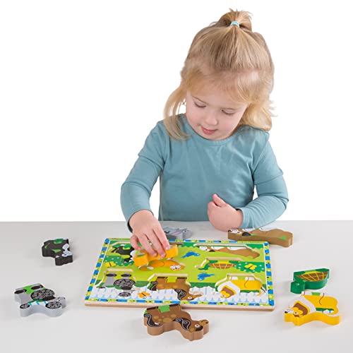 Melissa & Doug Pets Wooden Chunky Puzzle (8 Pcs) #TOP2