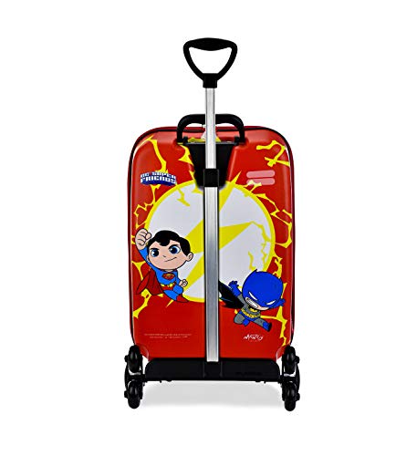 Mochila Escolar 3D com 6 Rodinhas Super Friends The Flash - Maxtoy