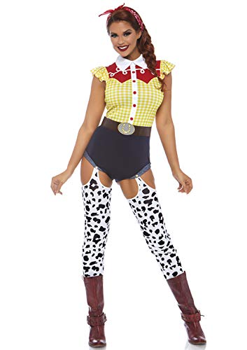 Leg Avenue Giddy Up Cowgirl, Multicolor, Medium (EUR 38-40) Mujer