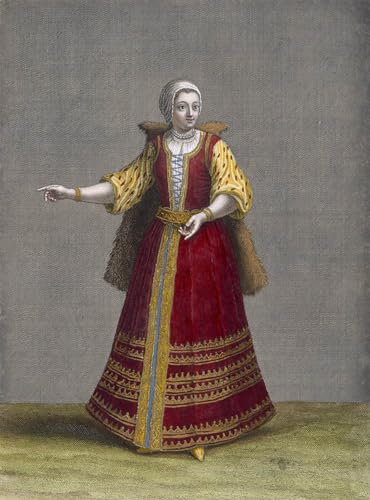 Tableaux Murale Art Poster une Hongroise Jean Baptiste Vanmour 60x90cm