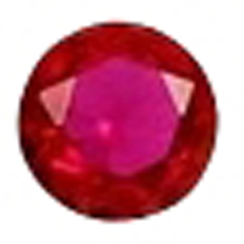 Rubis rouge facetté 6mm pierre précieuse naturelle pour fabrication pendentif et bague ronde