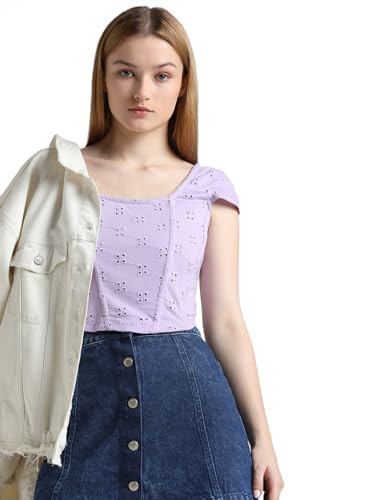 Image of ONLY Womens Cotton Slim T-Shirt