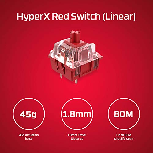 Teclado HyperX Alloy Origins PBT Red BLACK