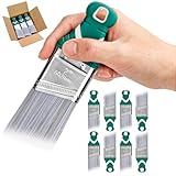 PinStone 9 Pack 2 Inch Angled Paint Brush Set, Synthetic Bristles, Easy Grip Rubber Short Handle, Smooth Finishes Paint Brushes for Painting Walls, Cabinets, Sash, Edge, Corner, Cut in, Trim, Touch up