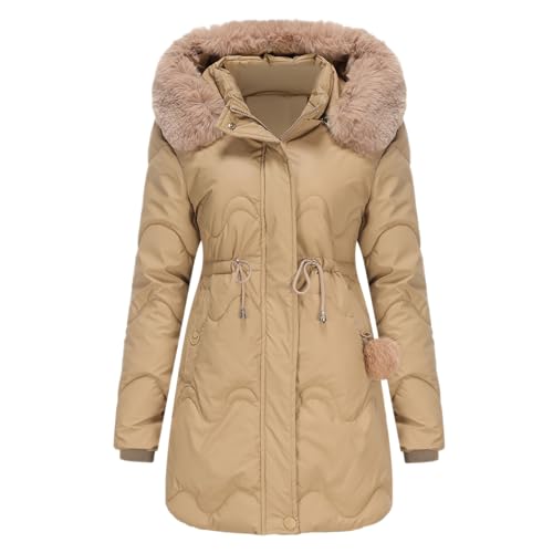 Trench femme manteau long à capuche et veste de survêtement épais