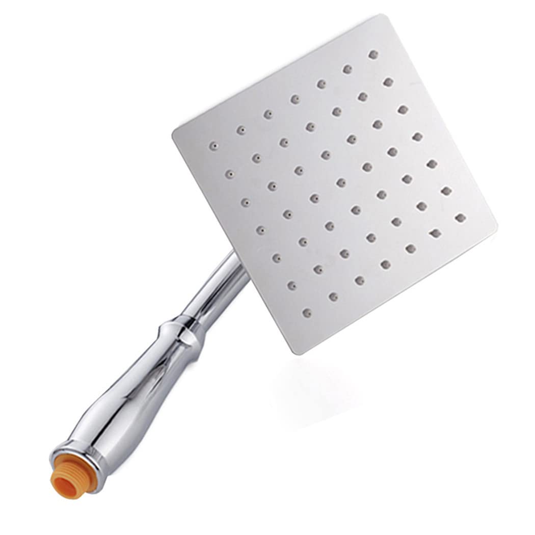 Pommeau de douche carré acier inoxydable économiseur d'eau 15 cm pour rénovation douche