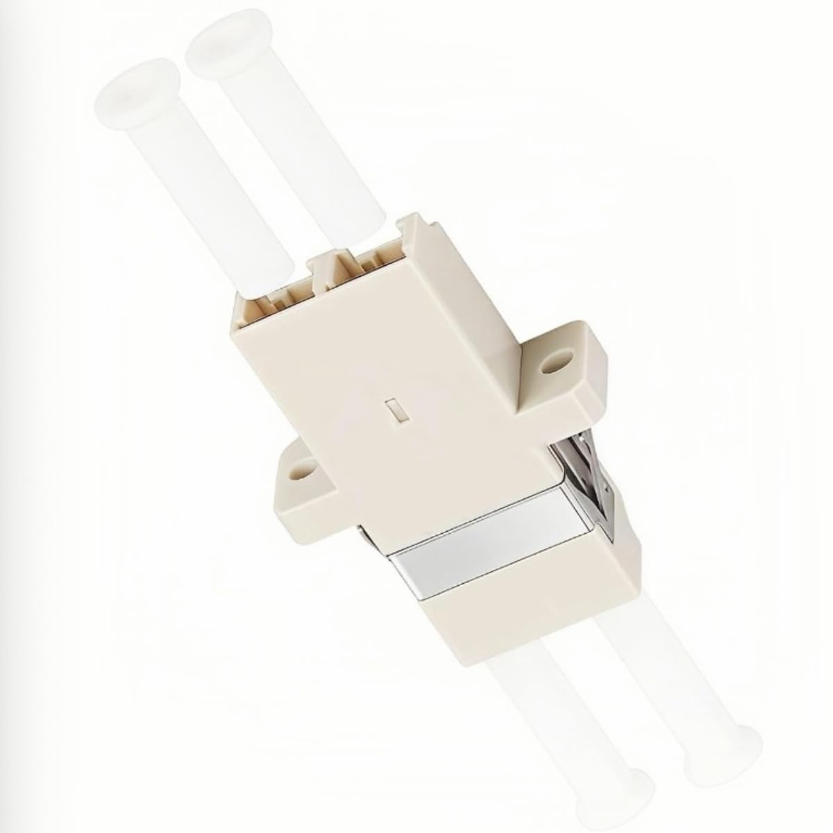 TXWTXPJ-LC/OM2 Fiber Optic Coupler Adapter,LC to LC Duplex Multi Mode Connectors,Fiber Optic Adapter for Multimode Fiber Patch Cable (100)