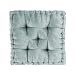 Intelligent Design Azza Poly Chenille Square Floor Pillow Cushion, 20"x20"x5", Aqua