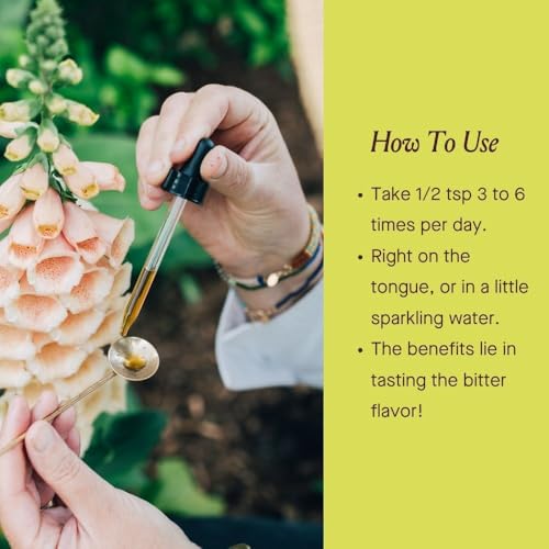 Urban Moonshine Calm Tummy Digestive Bitters - Relief for Nausea & Upset Stomach - Debloat - Digestive Health - Certified Organic - Ginger - Dandelion Root - Chamomile - 2 Fl Oz - Image 5