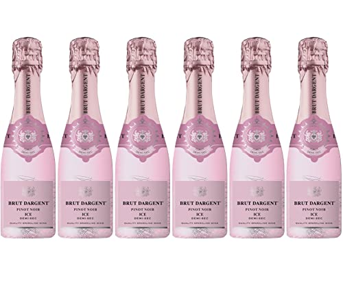 Brut Dargent Ice Pinot Noir - Vin effervescent Rosé Demi-Sec (6 x 0,20 L)