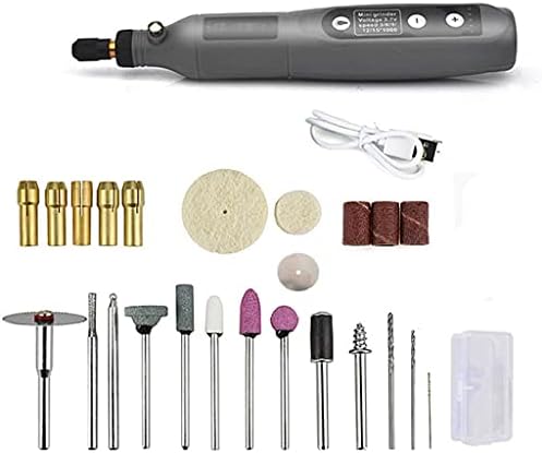 Electric Cordless Drill Power Tools 3.6V Grinder Grinding Accessories Set 5-Speed Adjustable Wireless Engraving Pen Led Light (Color : A)(A) image 2