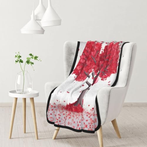 Couverture polaire lit imprimé cœurs pour vos soirées cocooning canapé - 3