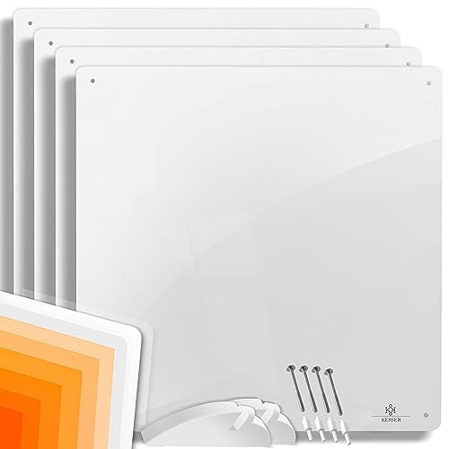 KESSER® 4 calentadores por infrarrojos de pared de 425 W, por infrarrojos, calefacción, panel de calefacción, incluye patas