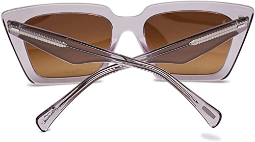 Image of RAEN - Keera - Womens Retro Cat-Eye Sunglasses UV Protection - Hazy Lilac /Agave Mirrored Lens (Size 54 MM)