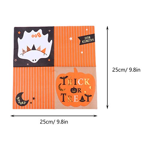 HEMOTON 27 PeÃ§as Guardanapos de Jantar de Halloween Guardanapos de Papel de AbÃ³bora Mesa de Hallow
