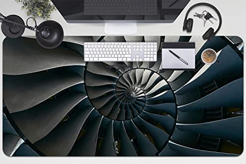 Sous-main de bureau gaming 100x50cm en vinyle Decormat motif escaliers