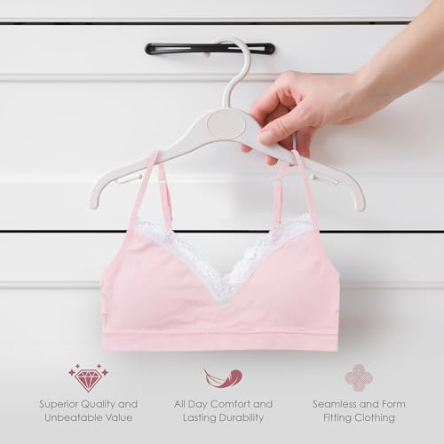 Alyce Intimates Pack of 6 Seamless Girls Bra with Lace Trim & Adjustable Straps- Youth Lightly Padded Bras for Girls4