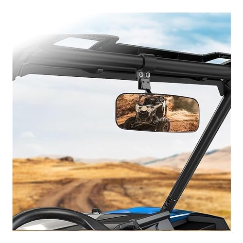 Espejos ajustables para moto y ATV con visión angular nítida sobre chasis de 1.75 pulgadas 4