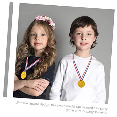 INOOMP Troféu De Basquete De Medalha De 180 Peças Para Crianças Medalhas De Plástico Brinquedos Espo