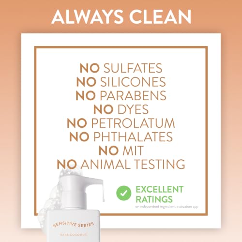 Native Hydrating Shampoo for dry hair and scalp, Bare Coconut, for sensitive skin, Hypoallergenic, 18 FL Oz - image 8