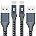 Price comparison product image Syncwire USB C Cable to USB 3.0 Charger - [2pack/6ft] Nylon Braided USB C Fast Charging Lead for Samsung Galaxy S10 Note 9 A5 2017, Huawei P30, Switch, Google Pixel, Sony Xperia XZ