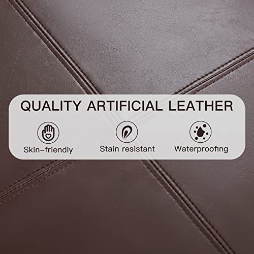 Huimo Square Storage Ottoman,Ottoman Coffee Table With Storage,Oversized Ottoman ,Tufted Storage Ottoman For Living Room (Brown) #TOP3