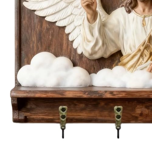 Soporte de pared para llaves Jesús 2D organizador de llaves de casa y cocina 8
