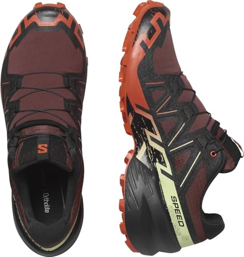 Image of Salomon Mens Speedcross 6 Rum Raisin /Cherry Tomato /Cognac 10.5 Medium