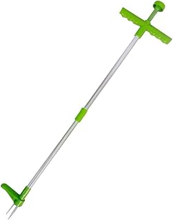 Tissting Stand Up Weed Puller Tool for Effortless Garden Removal, Aluminum Puller Root Remover Tube Root Digger Gardening Soil Loosening Weeding Tool