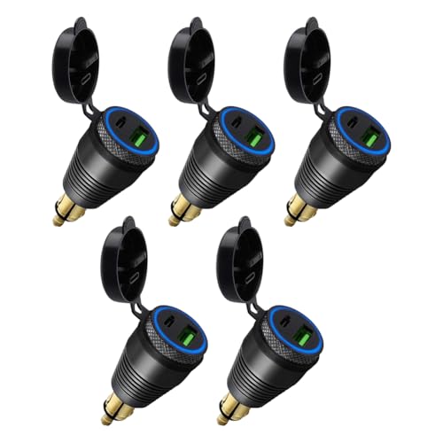 Chargeur USB Moto DIN étanche QC3.0 Type C 30W adaptateur alimentation 12V 24V