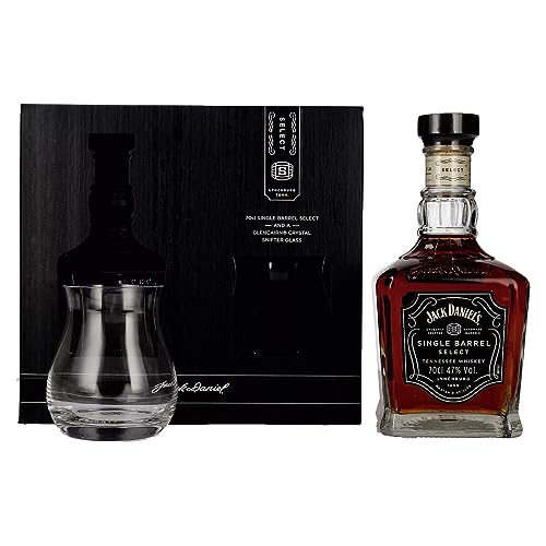 Jack Daniel's Select Single Barrel Tennessee Whiskey 47% Vol. 0,7l in Geschenkbox mit Glas