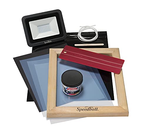 Speedball Speed Screens Screen Printing Kit, Includes Ink, Squeegee, Frame, Uv Exposure Light #TOP3