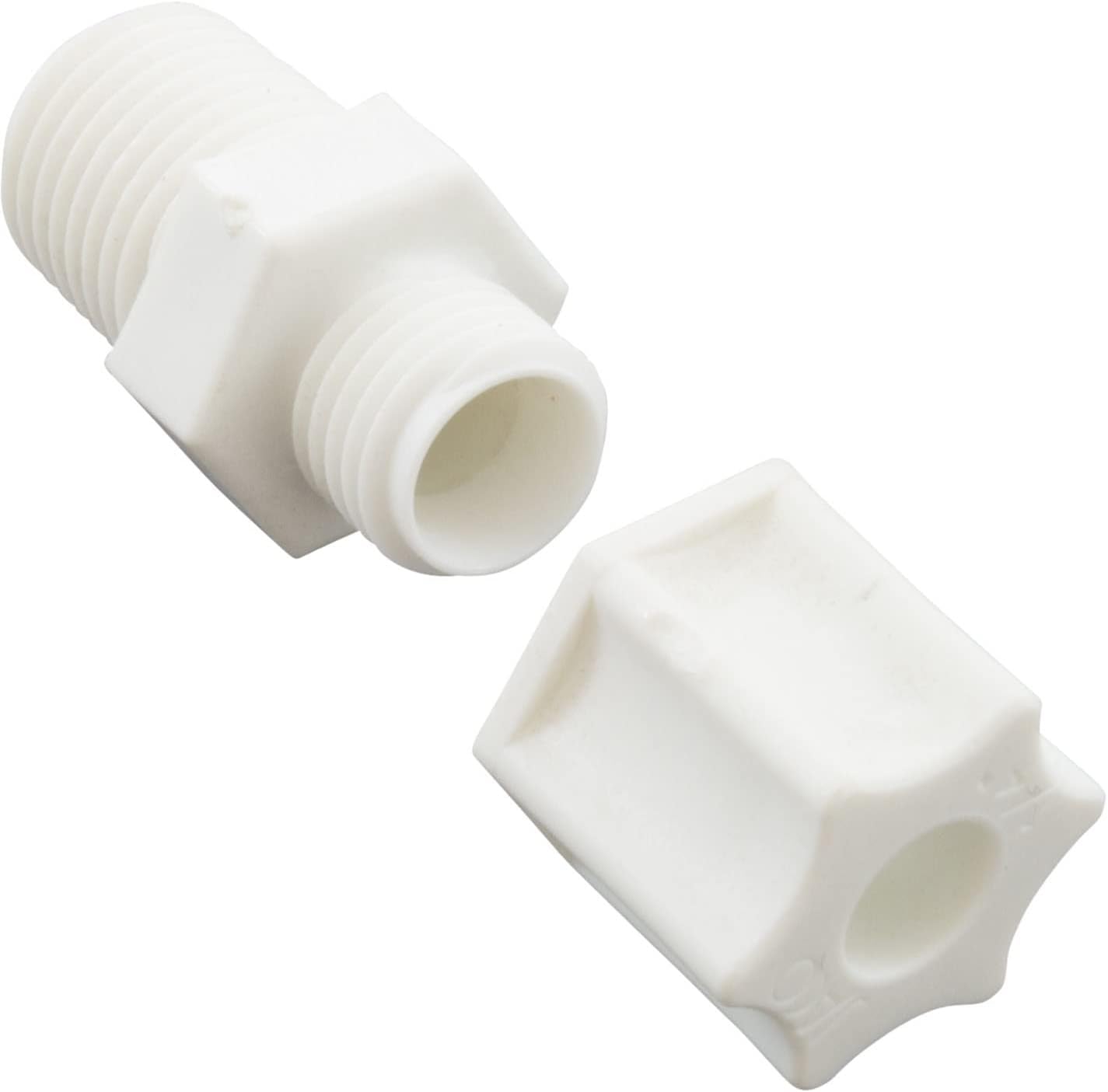 89-555-1500 Compression Fitting 1/4 Inch mpt x 1/4 Inch Tube Plastic